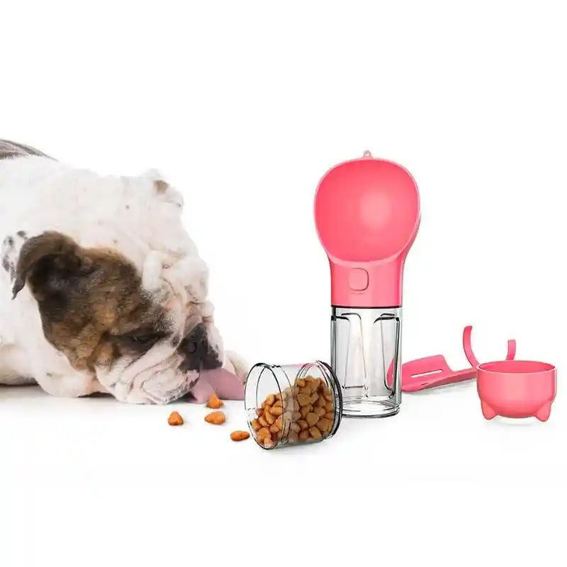 Garrafa de água portátil para cachorro e gato, bebedor 3 em 1 - e-shopplaza
